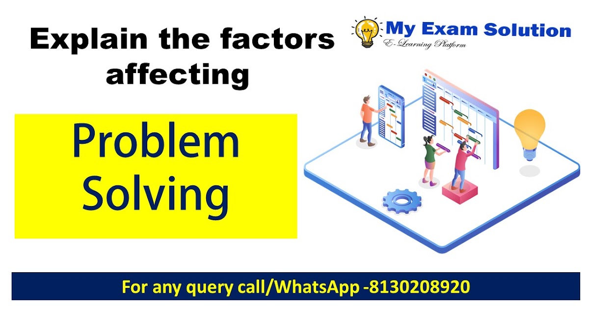 what are the factors affecting problem solving in psychology